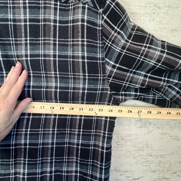 Vintage Levi Plaid Flannel Shacket Shirt Jacket Large Quilted Grunge Button Down - Picture 15 of 16